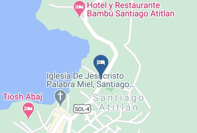 Santiago Atitlan - Restaurante Centro De Formacion El Santiaguito Maps