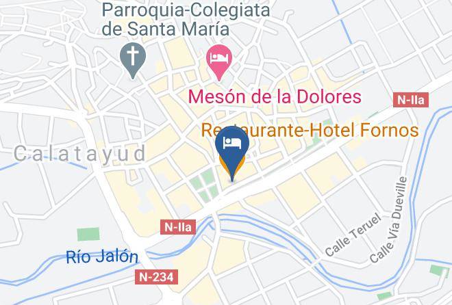 Zaragoza - Restaurante Hotel Fornos Maps