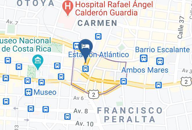 San Jose - Restaurante La Amistad Maps