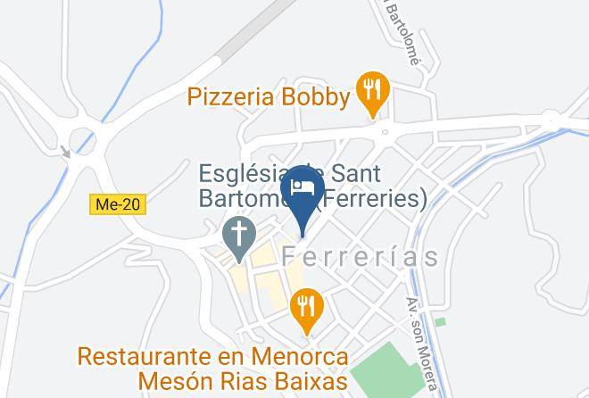 Baleares - Restaurante Loar Ferreries Maps