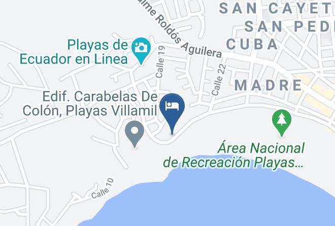 Playas - Restaurante Paradise Beach Maps