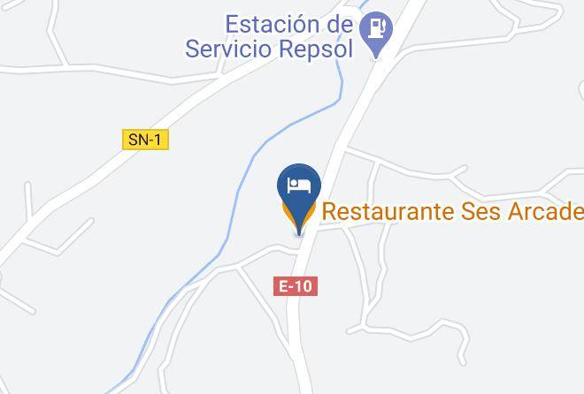 Baleares - Restaurante Ses Arcades Maps