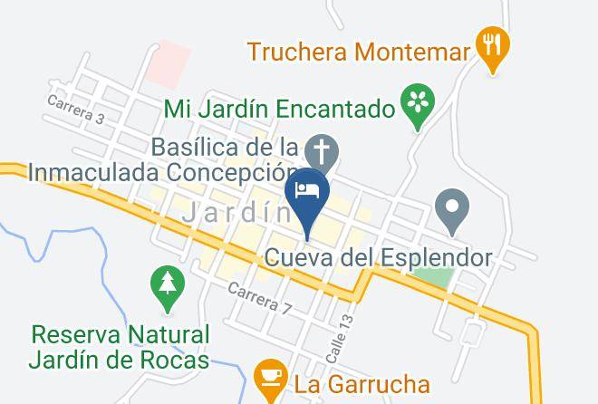 Jardin - Hotel Y Restaurante Los Colores Maps