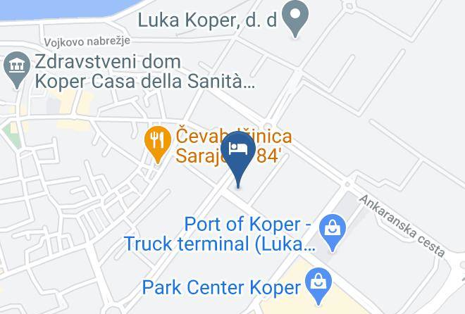 Koper - Restavracija Garni Hotel Pristan Maps