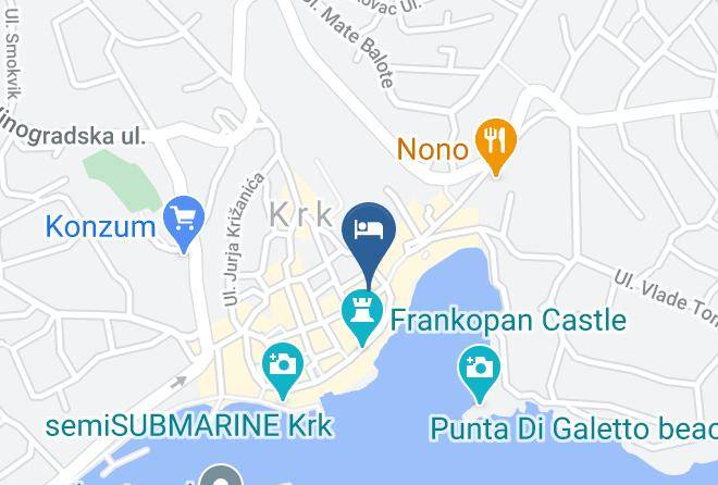 Krk - Restoran Mali Nono Maps