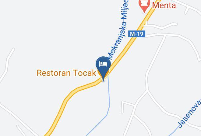 Sarajevo Romanija - Restoran Tocak Maps