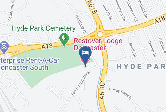 Doncaster - Restover Lodge Doncaster Maps
