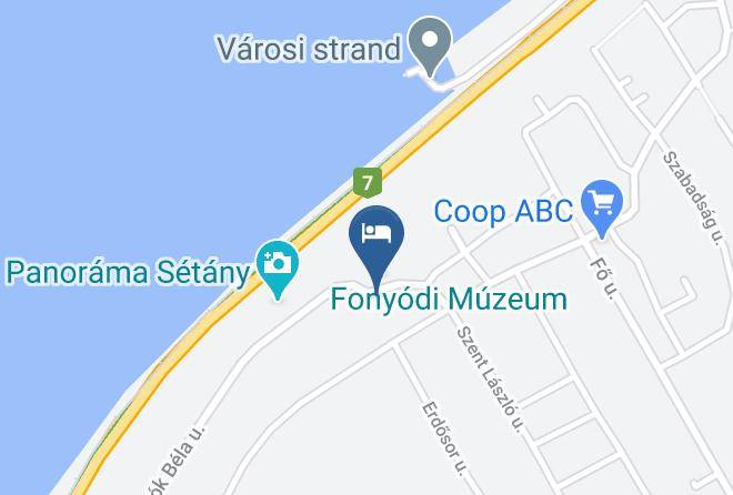 Retro Hotel Fonyod Map