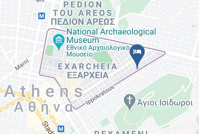 Central Athens - Retropolitan Laskareos Maps