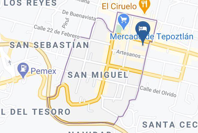 Tepoztlan - Revolucion Hospedaje Maps