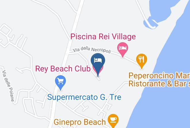Province Of South Sardinia - Rey Beach Club Maps