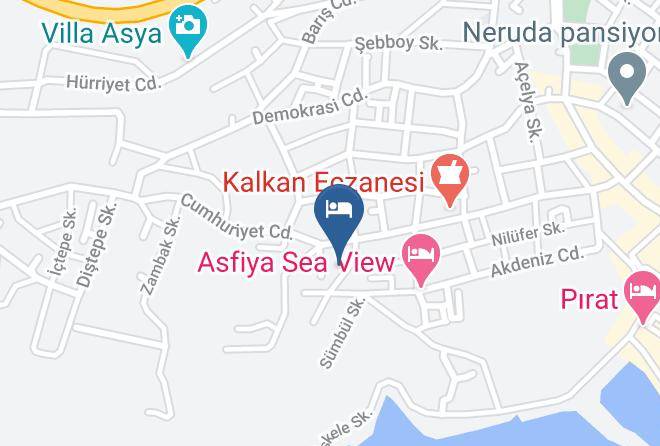 Kas - Rhapsody Hotel & Spa Kalkan Maps