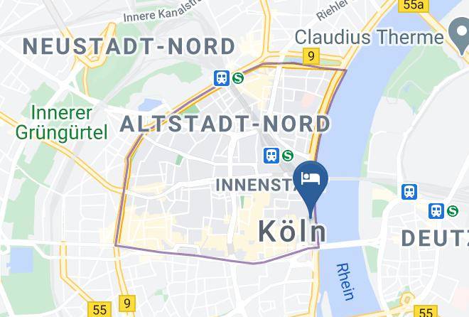 Cologne - Rhein Hotel St Martin Maps