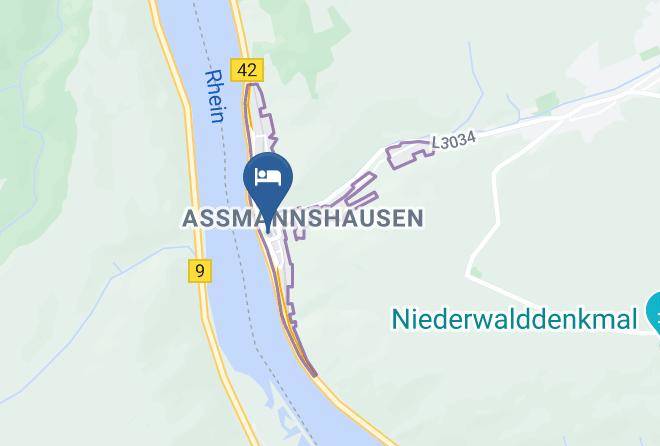 Rheinhotel Lamm Rudesheim Assmannshausen Map