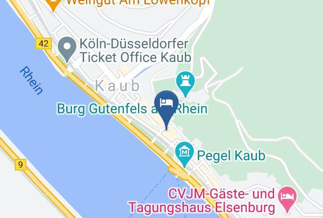 Rhein Lahn Kreis - Rheinsteig Jugendherberge Kaub Maps