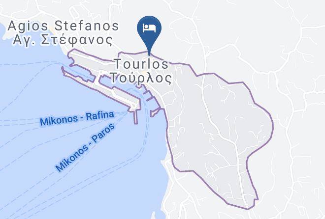Mykonos - Rhenia Mykonos Hotel & Bungalows Maps