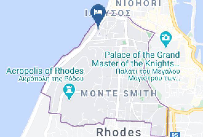 Rhodes Beach Hotel Map