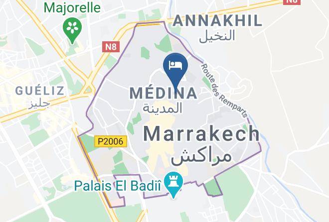 Marrakesh - Riad 5 Sens Maps