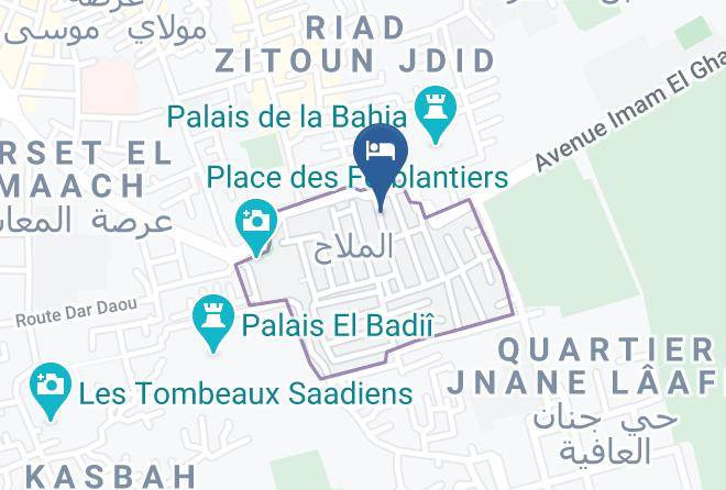 Marrakesh - Riad Al Mansoura Maps