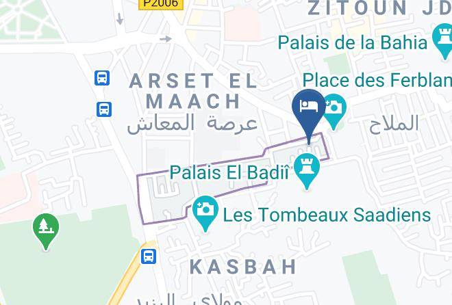 Marrakesh - Riad Aladdin Maps