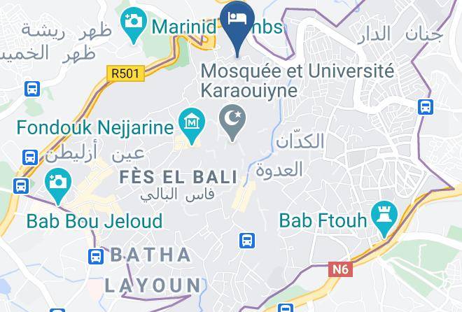 Fez - Riad Arabesque Maps