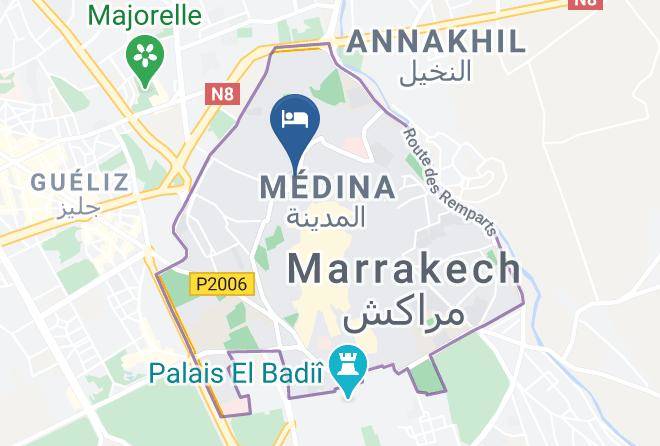 Marrakesh - Riad Arbre Bleu Maps