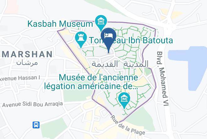 Tangiers - Riad Arous Chamel Maps