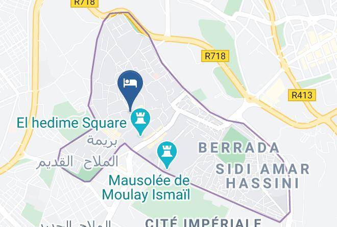Meknes - Riad Atika Maps