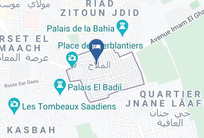 Marrakesh - Riad Azahar Maps
