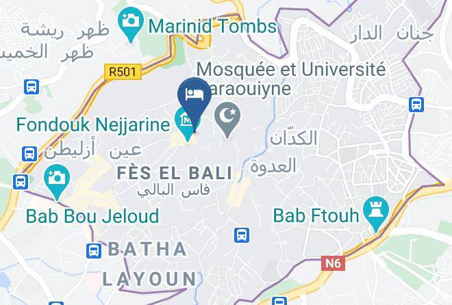 Fez - Riad Bleu Ciel Maps