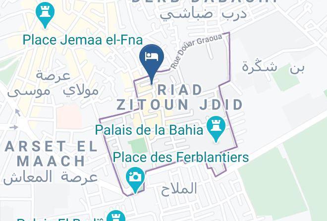 Marrakesh - Riad Bleu Du Sud Maps