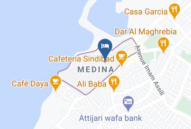 Tangiers - Riad Blu Ocean Maps