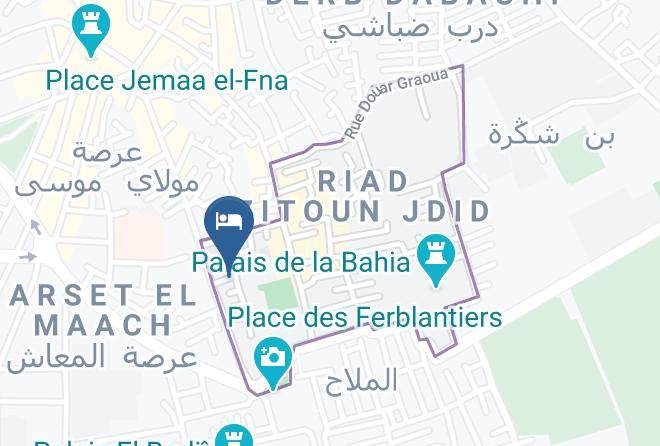 Marrakesh - Riad Blue Berber Maps