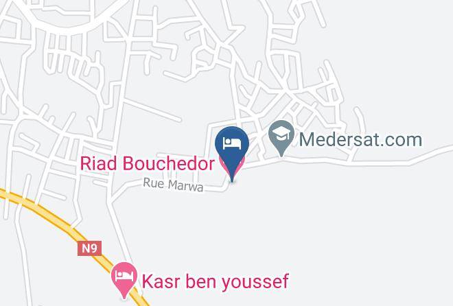 Riad Bouchedor Carta Geografica - Meknes Tafilalet