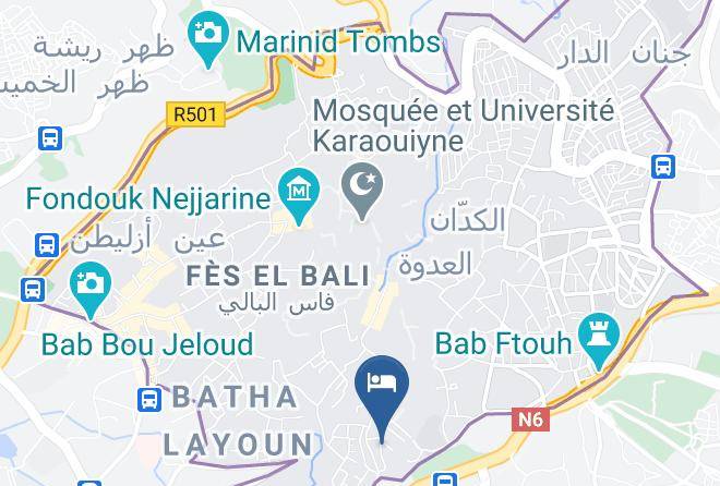 Fez - Riad Boustan Maps