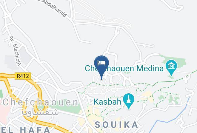 Chefchaouen - Riad Cherifa Hotel Maps