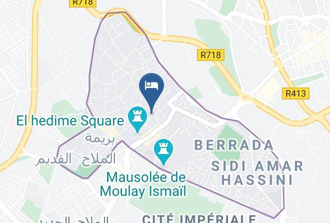 Meknes - Riad D'or Maps