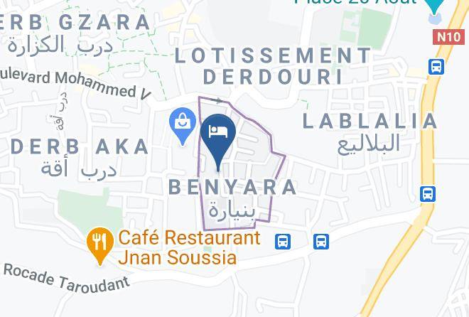Souss Massa Draa - Riad Dar Benyara Maps