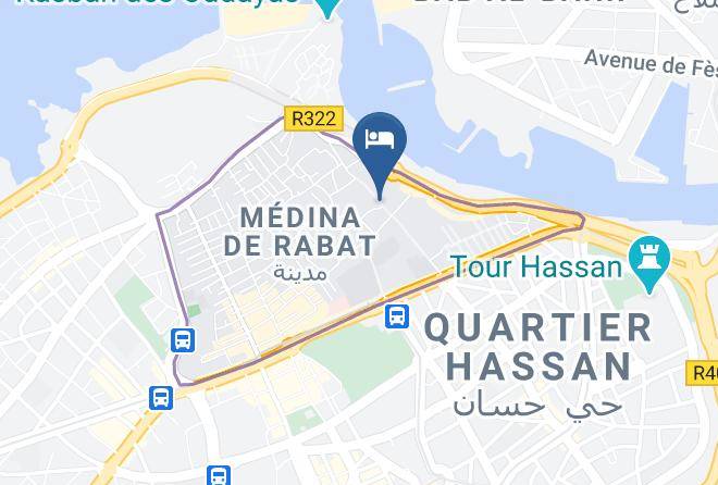 Rabat - Riad Dar El Ghali Maps