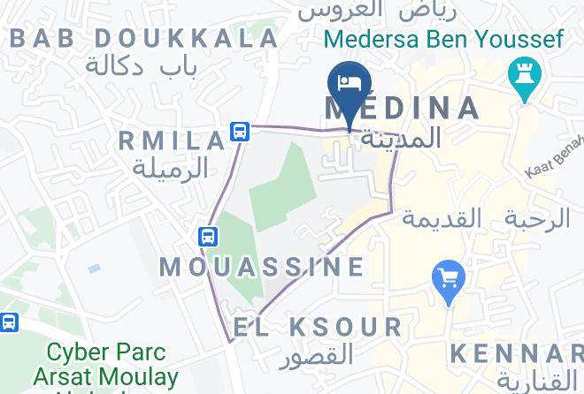 Marrakesh - Riad Dar Essakaya Maps