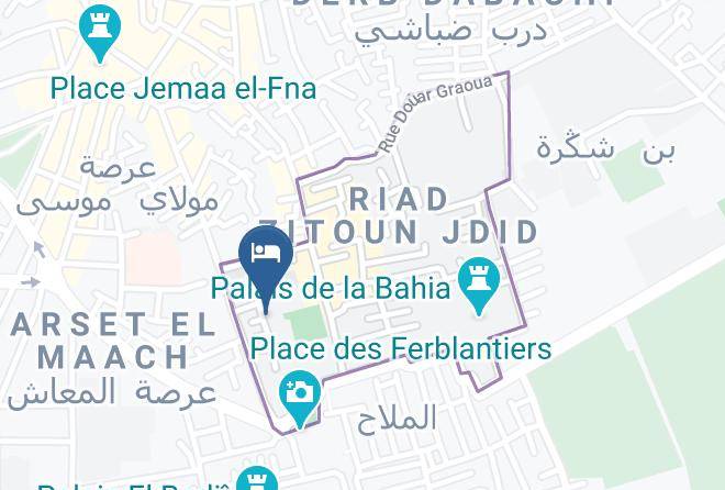 Marrakesh - Riad Dar Nakhla Maps