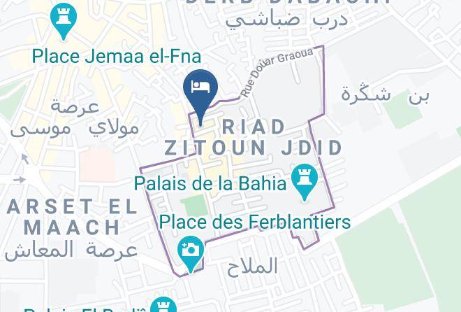 Marrakesh - Riad Dar Nakous Maps