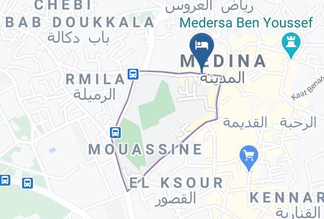 Marrakesh - Riad Dar Saad Maps