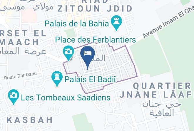 Marrakesh - Riad Du Rabbin Maps