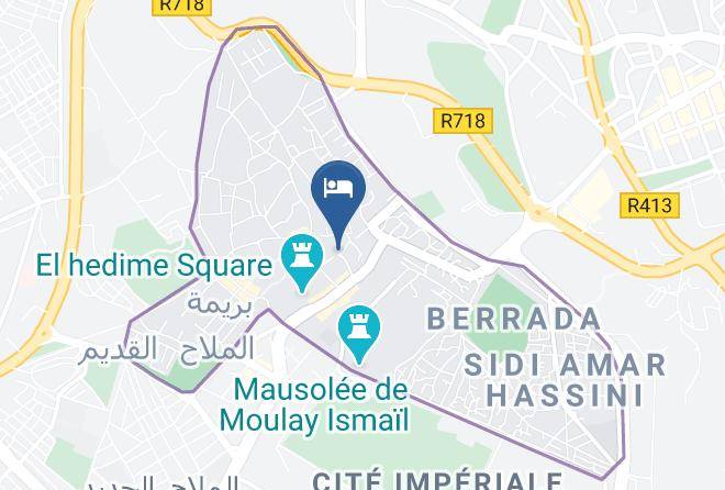 Meknes - Riad Hiba Maps