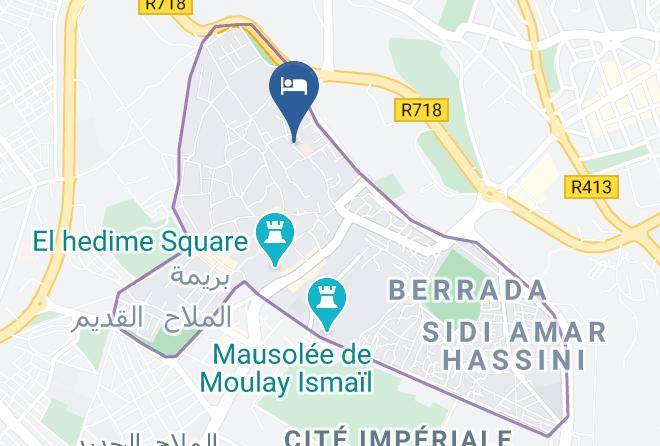 Meknes - Riad Ines Palace Maps