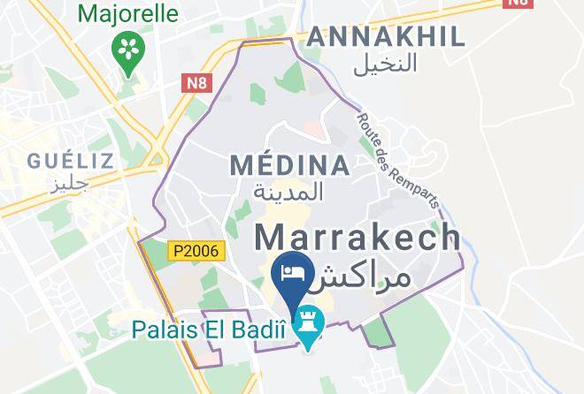 Marrakesh - Riad Janat Salam Maps