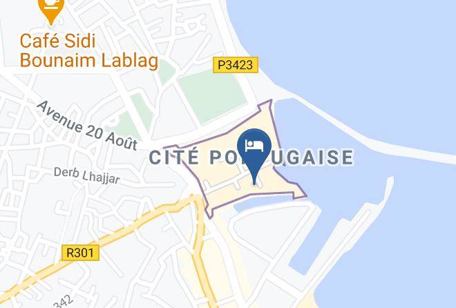 Grand Casablanca - Riad Ksar El Jadida Maroc Maps