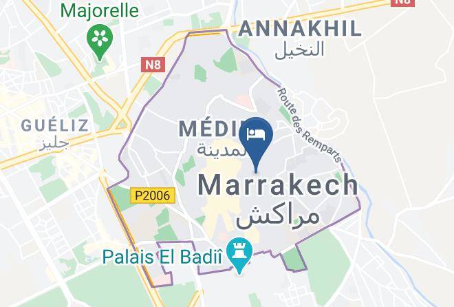 Marrakesh - Riad L'aziza Maps