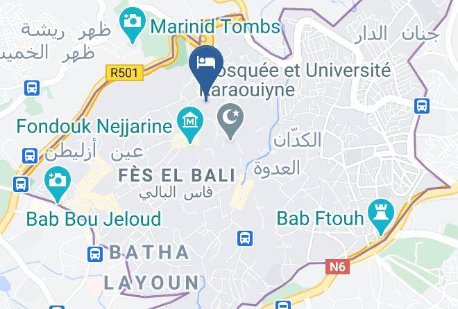 Fez - Riad La Bague De Kenza Maps